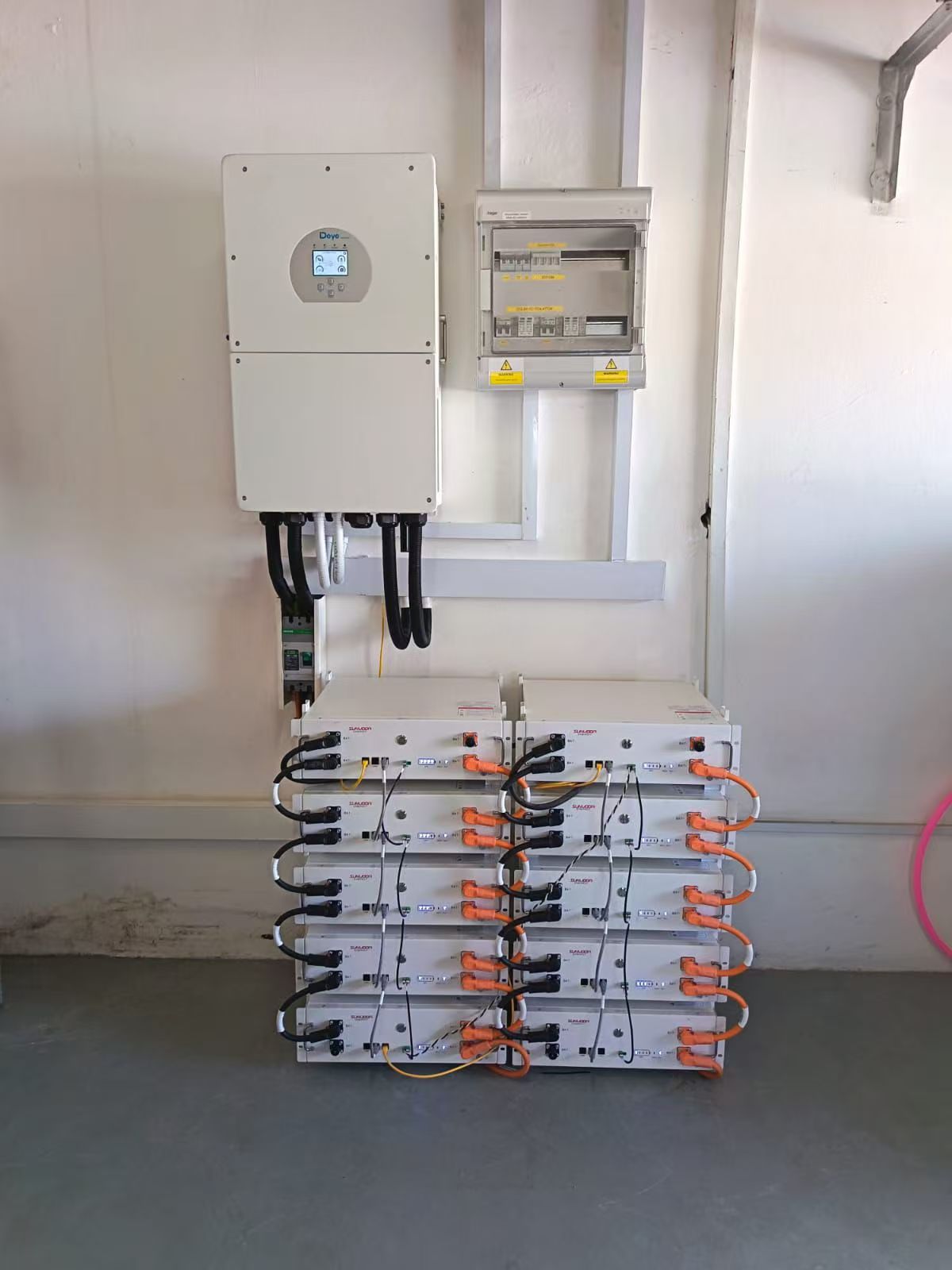 Atrix & Deye 16kW/512kWh indoor battery system for residential building in South Africa